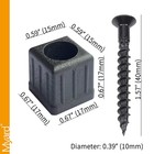 Myard 3 4 Anti-uv Black Baluster Connectors 50pcs For 25 Square Balusters