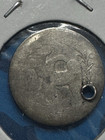 1795 Flowing Hair Half Dime  Very Early Type Coin  Holed  Free Shipping Offer