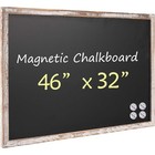 Large Magnetic Chalkboard Black Board 46 X 32 In Wood Framed For School   Office