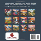 Color By Number Adult Coloring Book  Paint Landscapes  Lakes  Meadow Flowers  Mo