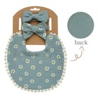 3 Sets Baby Bibs   Bow Headbands Infant Girls Boys Feeding Burp Cloth Floral