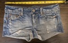  lot Of 2  American Eagle Shorts Size 4 Wms Cute Jean Blue 