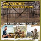 Ground Hunting Blind Portable Deer Pop Up Camo Hunter Weather Proof Mesh Window