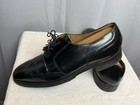 Johnston   Murphy Aristocraft Vintage Mens Size 9 5d Black Leather Wingtip Shoes