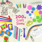 Fabulous Craft Kit 20 Art And Craft Activities Diy Set Toys For Kids Ages 6-12  