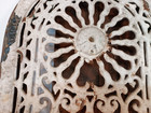 Antique Domed Cast Iron Heating Grate Victorian 14  Tall