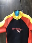 O   neill Surf 2 1 Shorty Spring Suit Catalyst  Size Medium Neon Orange Yellow Blk