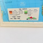 Vintage Nystrom World Map Wall Chart  Nr98b  Geography Educational Decor
