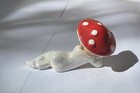 Vint Mushroom Pixie Elf Baby Figurine Christmas Novelty Japan Rare See Descripti