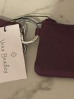 Vera Bradley Zip Id Case And Lanyard In  Classic Wine Color   nwt 