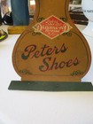 Peter s Shoes Diamond Brand St  Louis Tin Lithio Shoe Store Display rare