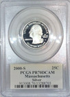 2000 S Silver   Ma Md Sc Nh Va   5-coin Proof Set Pcgs Pr70dcam Flag Series