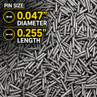 10 Lb Stainless Steel Tumbling Media Pins - 0 047  Diameter  0 255  Length