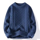 Men s High Warm Round Knitted Neck Thick Neck Sweater Round Leisure Fashion New-