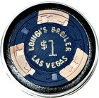 Casino Chip Lougi s Broiler  1 Las Vegas-tropicana Legends Hall Of Fame Museum