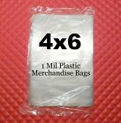 400 Clear Plastic Bag Combo 4  x 6     5  x 7   Small Thin 1 Mil Product Bags
