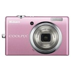 Nikon Coolpix S570 Digital Camera 12mp 5x Optical Zoom Pink Red-eye Reduction