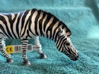 Zebra Grazing By Schleich  14609  Retired  Toy  New With Tag