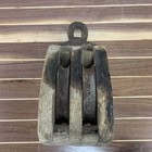 Salvaged Wooden Pulley With Eye