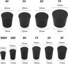 27 Pack  10 Assorted Sizes  000  - 7  Tapered Lab Bungs Solid Rubber Stoppers