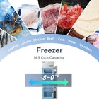 Icecasa 24  Commercial Reach In Freezer Split Door 15 Cu ft Stainless Steel