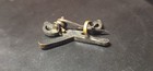 Antique Us Army Cavalry Crossed Sabers Miniature Pin Back Insignia Wwi Era