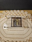 Vintage Clear Acrylic And Brass Music Box  Lip Stick Holder  New In Box