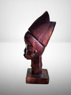 Vintage Hand Carved African Ebony Wood Sculpture