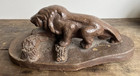 Antique Sewer Tile Folk Art Pottery Lion Base Free Form Ohio Provenance 1920s