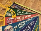 Vintage Lot Of Felt Pennants - American West - Grand Canyon 