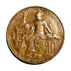France 5 Centimes Daniel-dupuis 1917 Bronze Coin