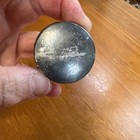 Round Metal Collectible Pill Box snuff Box Hinged Lid 1 5    Inch Vintage