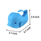 Faucet Cover Bathtub Baby Whale Spout Cover Soft And Safety For Kids Blue