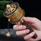 6  15cm Copper Hand Turn Prayer Wheel Tibetan Praying Wheel Om Mani Padme Hum