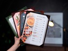 A4 Single Leatherette Menu Holders cover folder Custom Menu - New Product