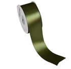 Double Faced Satin Ribbon 1 5 Inch X 25 Yards Solid Polyester Gift Moss