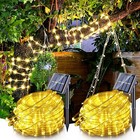 Christmas Led Solar Rope Fairy String Decorative Lights Outdoor Garden Patio