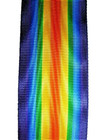 6  Of Watered Poly Better Quality Ww1 British Victory Medal Ribbon 