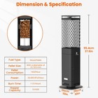 Wood Pellet Patio Heater Yard painted Stainless Steel Outdoor Fire Pit For Yard