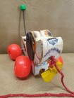 1965 Vintage Fisher-price  little Snoopy  Dog Wooden Pull-toy Usa  693