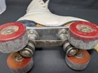  5  Cleaned   Polished  Vintage Chicago Custom Gmii Roller Skates White Leather