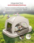 Qpau Inflatable Toddler Travel Bed With Tent  Baby Crib Tent  Portable Kids A   