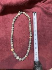 Antique Ancient South American Stone Clay Necklace Hand Made Approx  15   designed