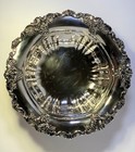 Vintage Baroque By Wallace Silver Plated 11  Serving Bowl  207 Floral Design