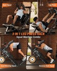 3 In 1 Leg Press Machines Professional Hack Squat Machine Workout Equipment 