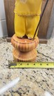 Vintage Infant Jesus Santo Ni  o Statue Chalkware Religious Figure W  Staff 13   