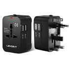 Lencent Universal Power Plug Adapter 2 Usb For Us Travel To Australia Europe Uk