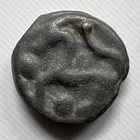 Celtic Gaul Cast Potin Unit C  120-50 Bc Head   Animal Type Ancient Coin