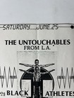 1983 The Untouchables Black Athletes Punk Flyer On Broadway San Francisco