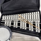Xylophone Bell Kit By Pearl With Carrying Case Practice Pad And Stand